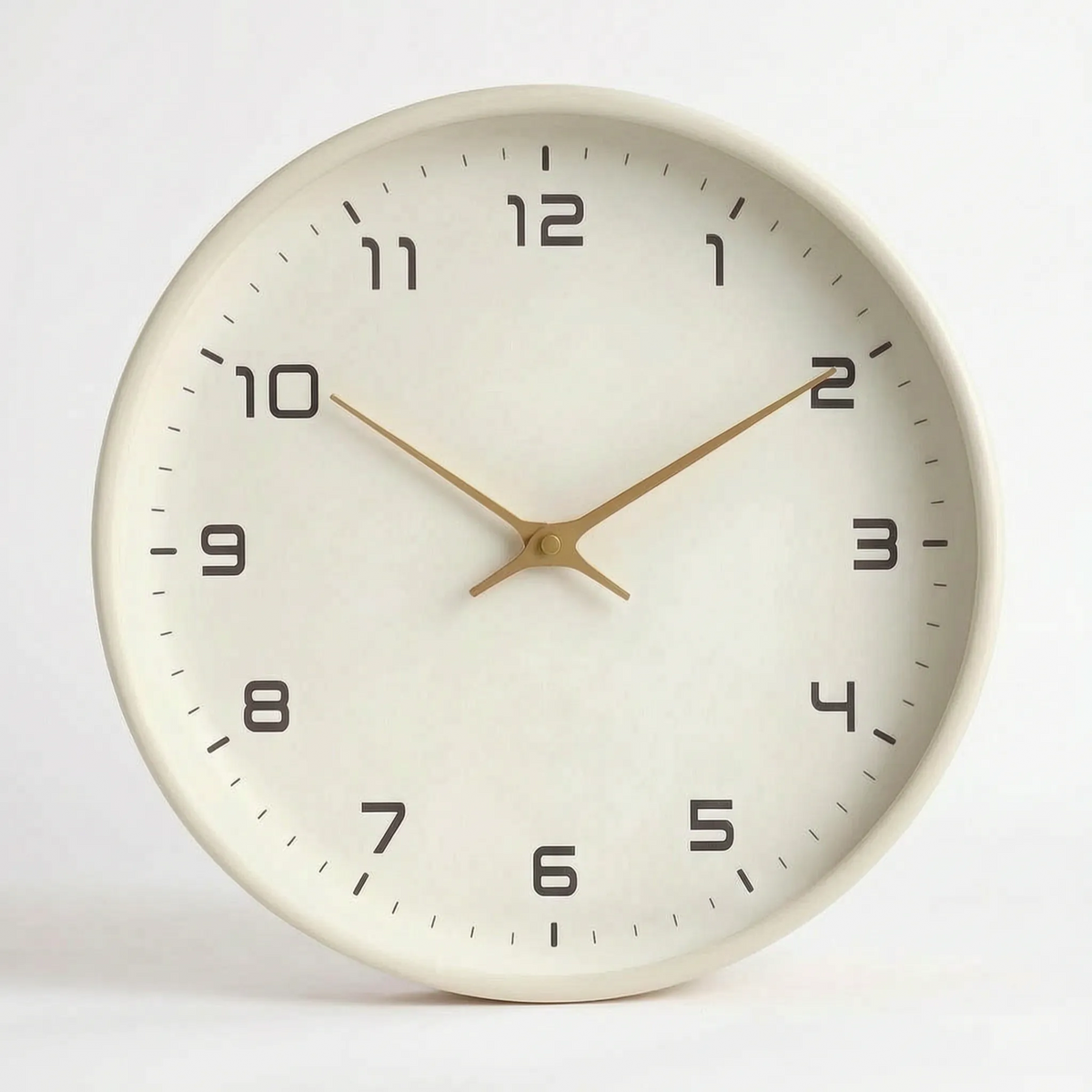 Aevora - Modern Minimalist Round Wall Clock Tracking The Time