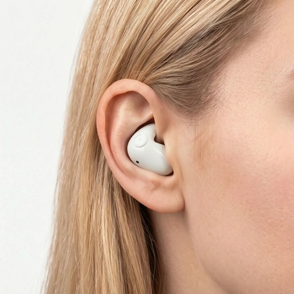 SlumberBuds - Flat Wireless Noise-Masking Sleep Earbuds Side Sleeping
